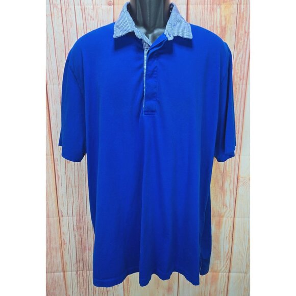 Ralph Lauren Polo Golf Mens XL Blue Vintage Lisle Polo - Picture 1 of 7
